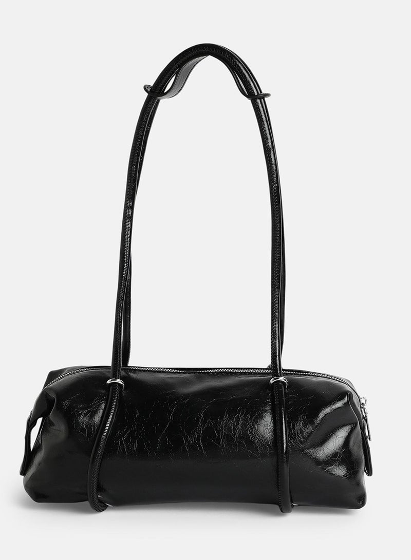 Haute Sauce Solid Zip Lock Regular Vegan Leather Hand Bag For Women  - Image 4
