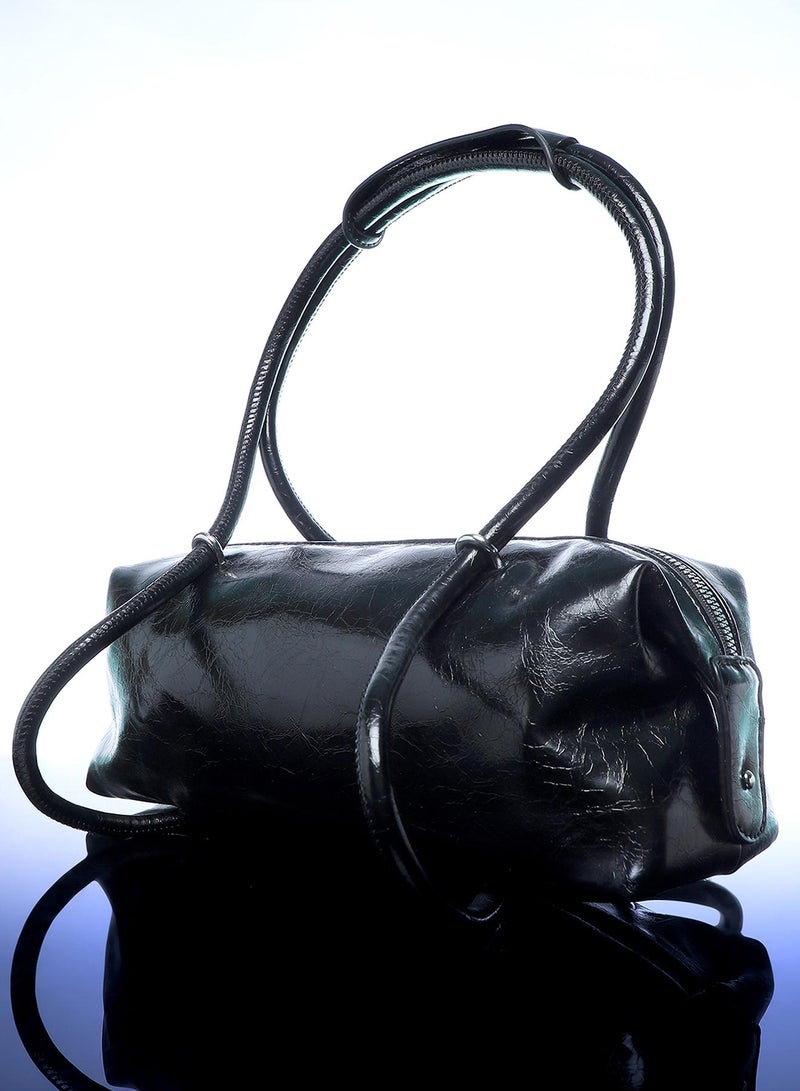 Haute Sauce Solid Zip Lock Regular Vegan Leather Hand Bag For Women  - Image 1
