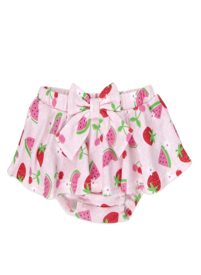 Baby Essentials Baby Girl Strawberry Watermelon Outfit – “Mommy's Little Sweetie” 3 Piece Set with Bodysuit, Bloomers & Headband – Pink Summer Infant Clothes Gift Set (3 months) - Image 4