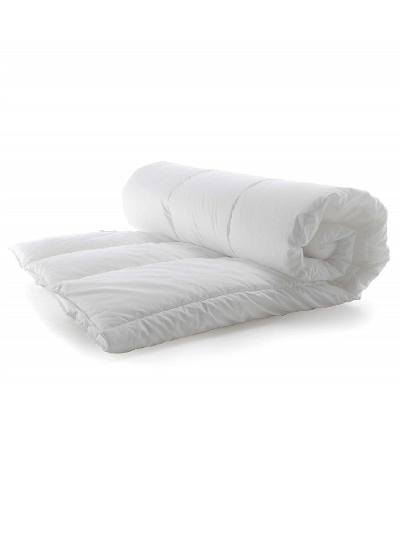 Double Size Quilted Down Duvet Insert Cotton White 240x260cm - Image 1