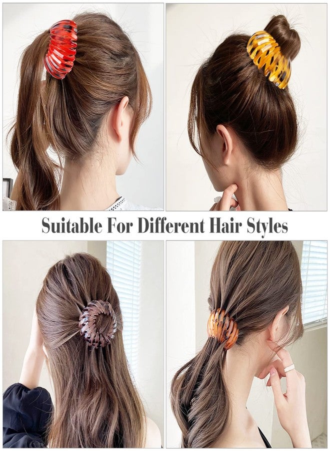Cositina 7 Pack Bird Nest Shaped Hair Clips Expandable Hair Claw Clamps Ponytail Hairpin Curling Clip Bun Makers Hair Styling Tool for Women Girls - Multicolor - Image 4