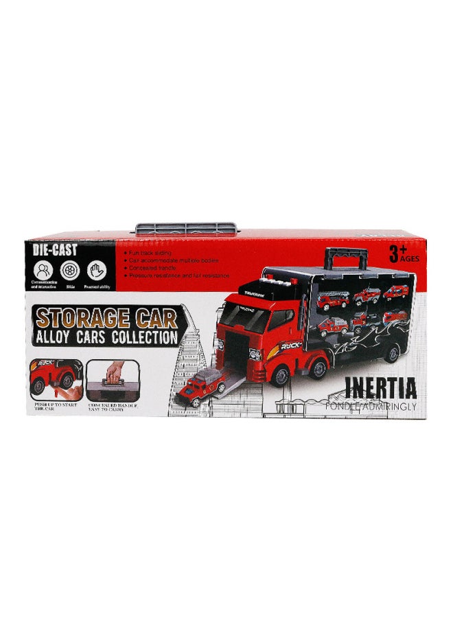 Generic Alloy Tractor Portable Large Truck Car Model Toys Southeast Asian Supply English Version-Color:Yellow Bus + Engineering Homework Model [620g]  - Image 4