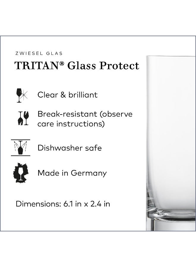 SCHOTT ZWIESEL كأس زويزل باريس للمشروبات الطويلة 11 أونصة (مجموعة من 6) ، أكواب للمشروبات الطويلة ، أكواب كريستال تريتان آمنة للغسل في غسالة الصحون ، مصنوعة في ألمانيا - Image 3