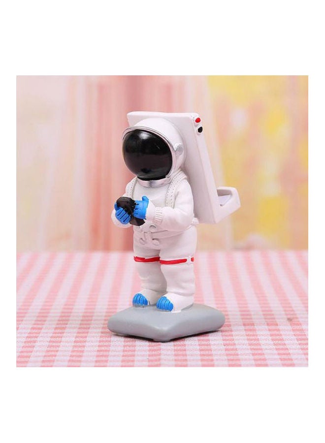 Loquat Astronaut Resin Mobile Phone Holder Hand-Painted Vivid Shape Desktop Decoration Multicolour 