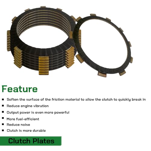 WEICHENGXIN Clutch Kit Heavy Duty Springs & Cover Gasket Compatible with For HONDA Shadow ACE Spirit 750 VT750C VT750CD 1998 1999 2000 2001 2002 2003 - Image 3