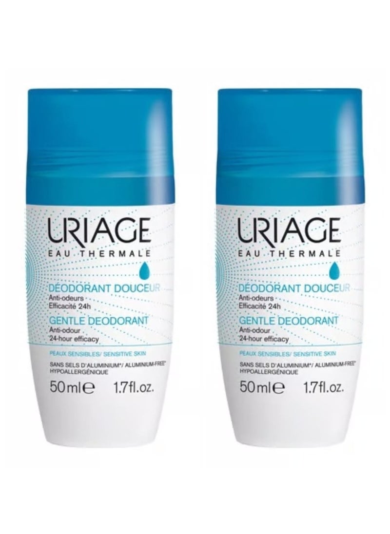 Uriage Uriage Roll-On Deodorant - 50 ml, 2 pieces  - Image 1