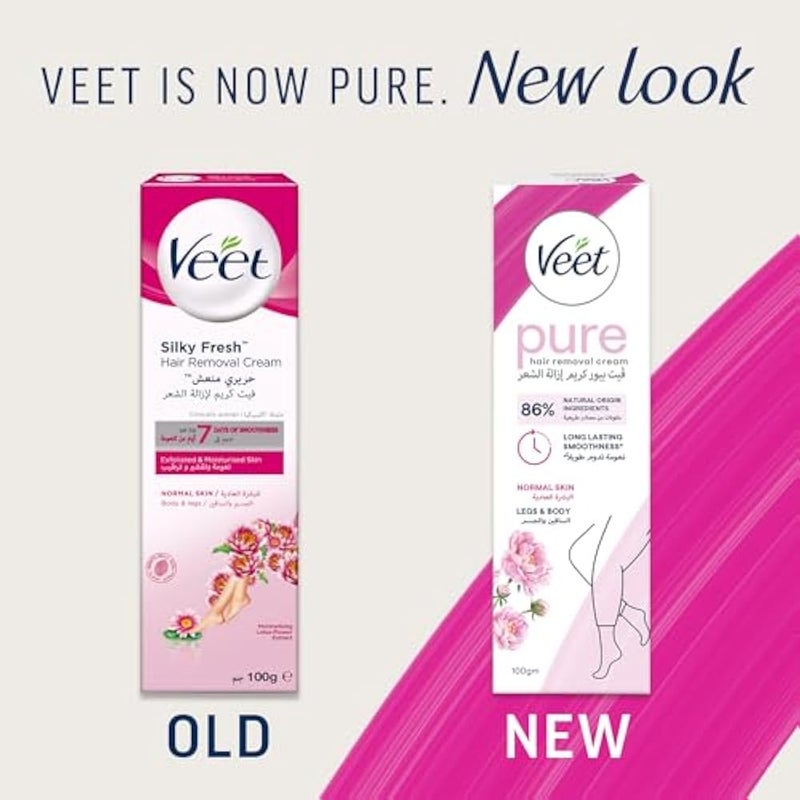 Veet Silky Fresh hair removal cream, 100 ml - Image 2