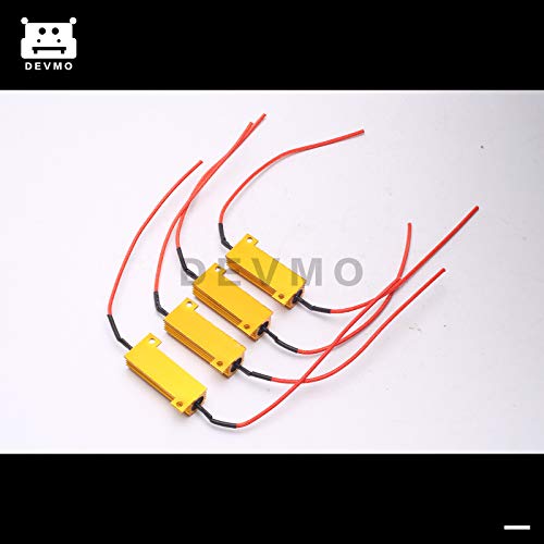 DEVMO 4pcs Load Resistor 50W 6RJ 6ohm LED Decoder FIX Hyper Flash Turn Signal Blinker Brake Steering Light For LED Conversion Kit - Image 2