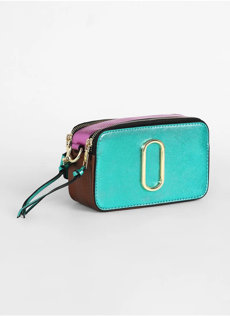 Haute Sauce The Block Box Sling Bag - Pine Green