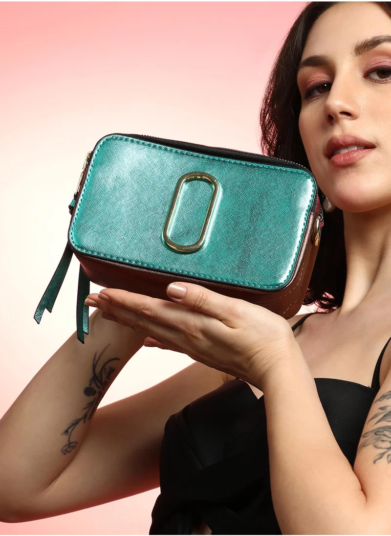 Haute Sauce The Block Box Sling Bag - Pine Green