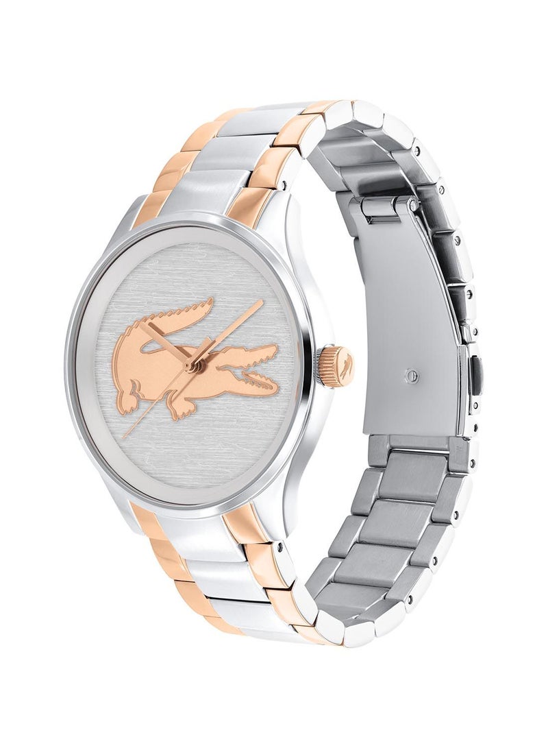 LACOSTE ساعة يد نسائية أنالوج دائرية من الفولاذ المقاوم للصدأ 2001033 - 38 مم - Image 3