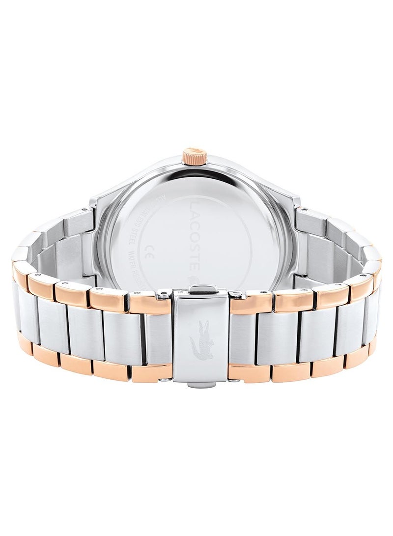 LACOSTE ساعة يد نسائية أنالوج دائرية من الفولاذ المقاوم للصدأ 2001033 - 38 مم - Image 2