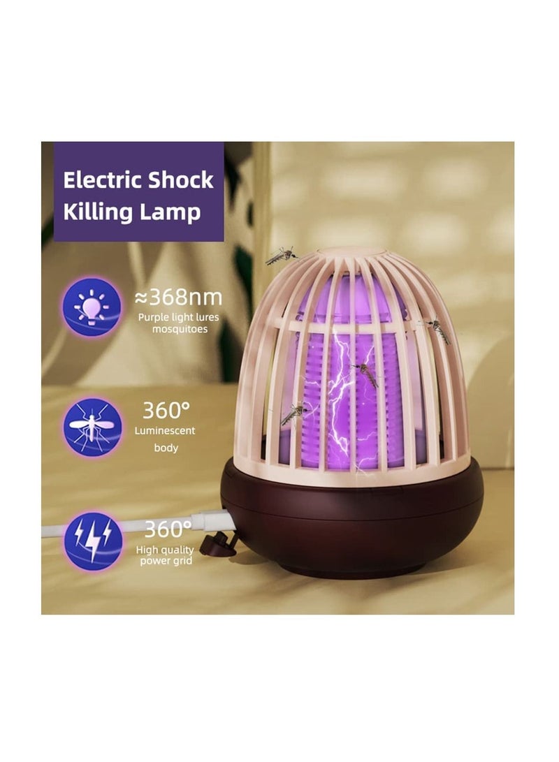 SYOSI Bug Zapper Rechargeable Mosquito Killer, Indoor and Outdoor Electric Fly Trap with Light & Hanging Loop USB Killing Lamp Portable LED, Cordless Powered Waterproof Bug/Fly Trapper  - Image 2