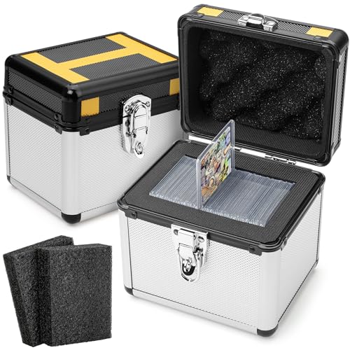 FunGuys Toploader Storage Box, Sports Card Storage Case, Top Loader Card Storage, Top Loader Storage Boxes, Trading Card Case Holds 70+ Card, One Touch Card Holder - Image 1