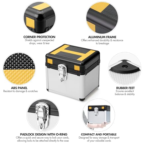 FunGuys Toploader Storage Box, Sports Card Storage Case, Top Loader Card Storage, Top Loader Storage Boxes, Trading Card Case Holds 70+ Card, One Touch Card Holder - Image 3