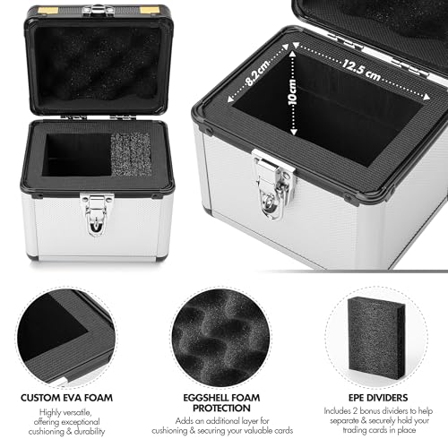 FunGuys Toploader Storage Box, Sports Card Storage Case, Top Loader Card Storage, Top Loader Storage Boxes, Trading Card Case Holds 70+ Card, One Touch Card Holder - Image 4