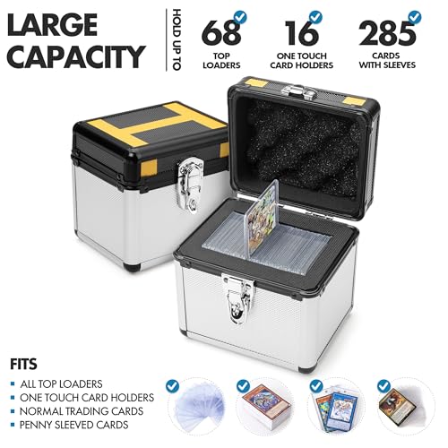 FunGuys Toploader Storage Box, Sports Card Storage Case, Top Loader Card Storage, Top Loader Storage Boxes, Trading Card Case Holds 70+ Card, One Touch Card Holder - Image 2