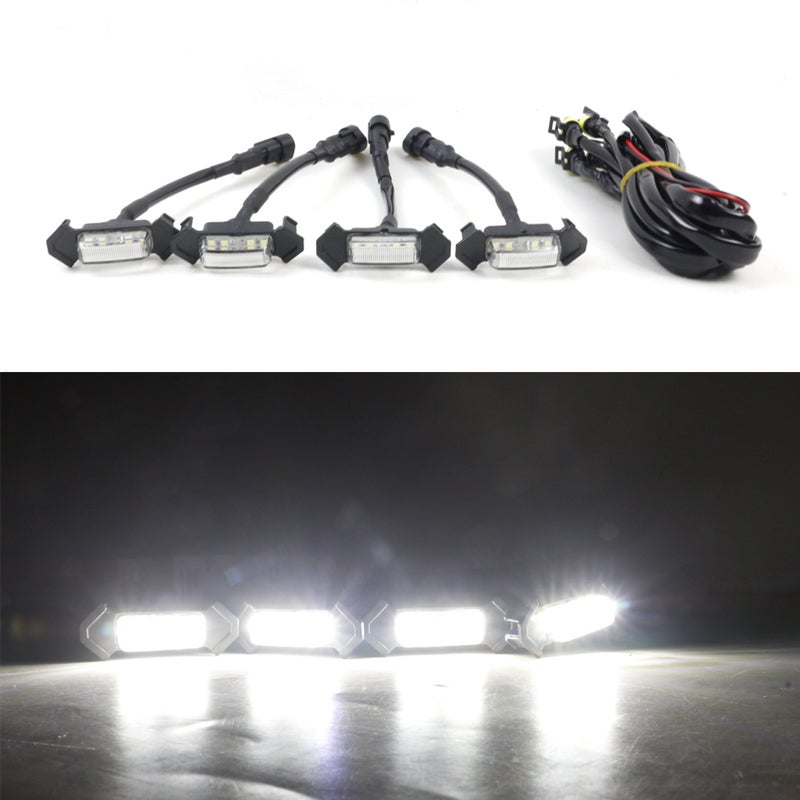 LED Grille Light Kit Car Daytime Running Lights Automobile Modification Accessories - Image 1