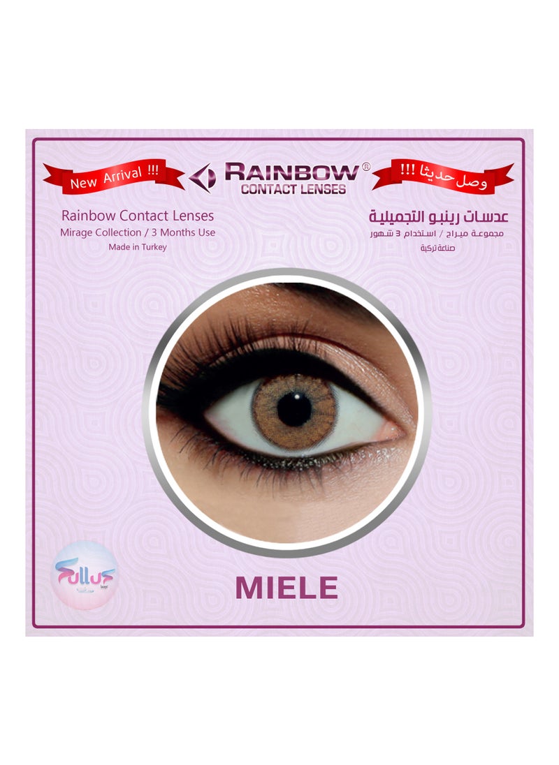 Rainbow Contact Lenses Miele, Original Unisex Rainbow Cosmetic Contact Lenses, 3 Months Disposable- Mirage Collection, Miele (Brown Color) - pzsku/Z546332B43CD603522FDDZ/45/_/1648448981/d15ddedb-dd20-4fbd-9287-f9da55156836