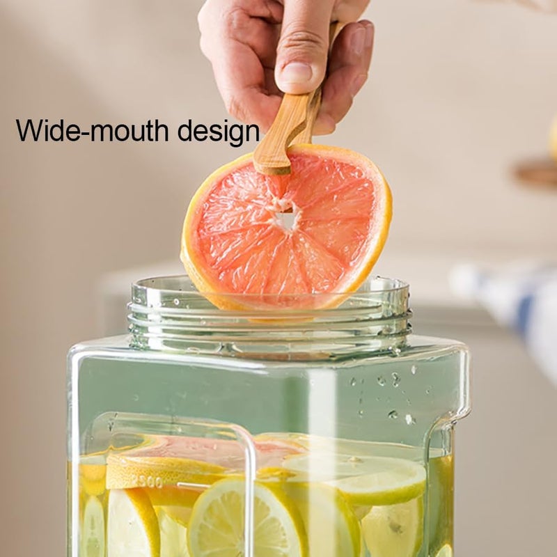 BICHUEN 0.9 Gallon Drink Dispenser with Spigot,100% Leakproof,Sealed and Filter screen,Milk,Lemonade Dispenser,Juice Containers With Lids For Fridge and Dairly Use,Beverage Liquid Drink Container for Party - Image 5