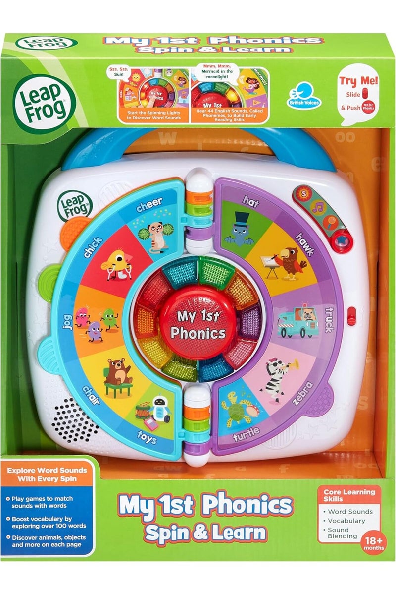 LeapFrog My 1st Phonics: Spin & Learn - Educational Toy, 10 Light-up Buttons, 44 Phonetic Sounds (En - Image 3