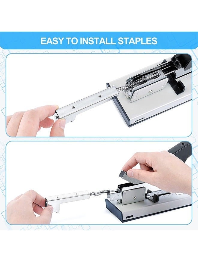 Heavy Duty Stapler,100 Sheet High Capacity Large Stapler with Staple Remover, Effortless Industrial Stapler,Easy to Load Heavy-Duty Stapler,Booklet Stapler,Commercial Stapler - Image 2