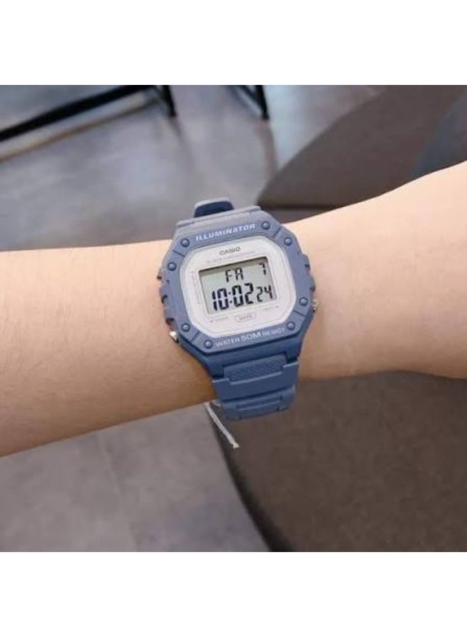 Casio W218H Series | Men’s Digital Watch | 50M WR | 1/100 Second Stopwatch | 100 SEC Chronograph | LED Backlight | Countdown Timer | Daily Alarm | Hourly Time Signal - Image 2