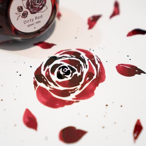 Colorverse Project Ink No.004 - Dirty Red - (65ml) Fountain Pen Ink - Image 3