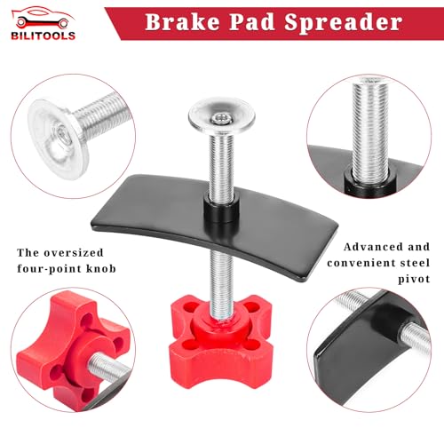 BILITOOLS Brake Pad Spreader, Disc Brake Caliper Compression Tool Caliper Piston Compressor Spreader Tool - Image 5