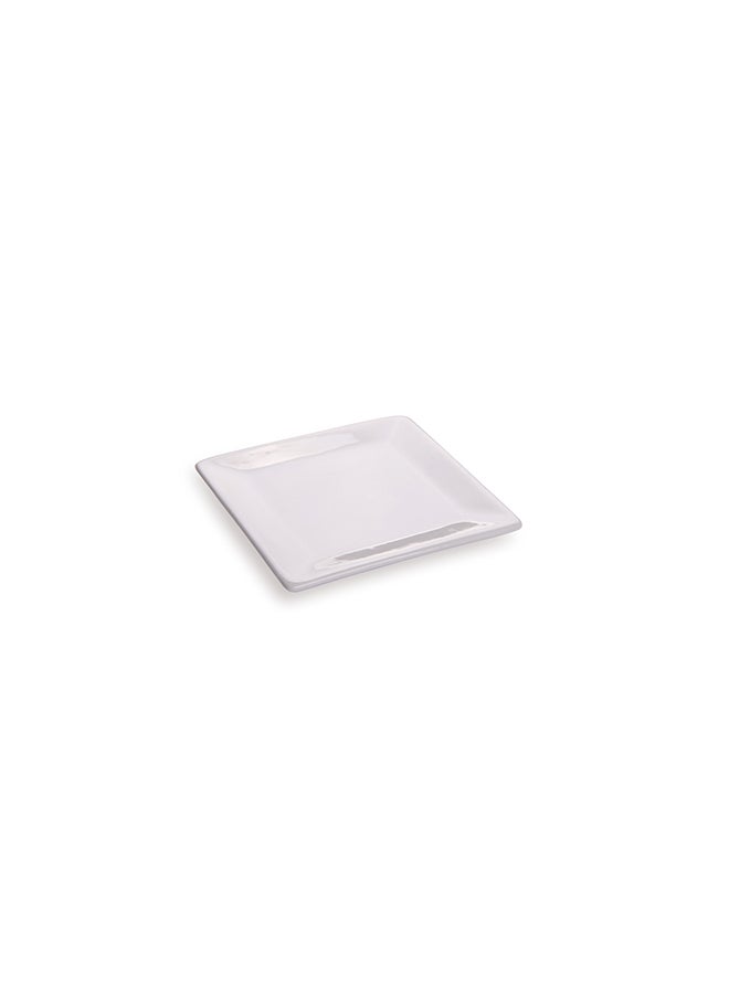 Restaurantware Restaurantware-3 Inch Square Mini Plates , 10 Square Small White Plates For Appetizers - Microwavable, Oven-Safe, White Porcelain Square White Appetizer Plates, Won't Chip, For Appetizers Or Desserts  - Image 1