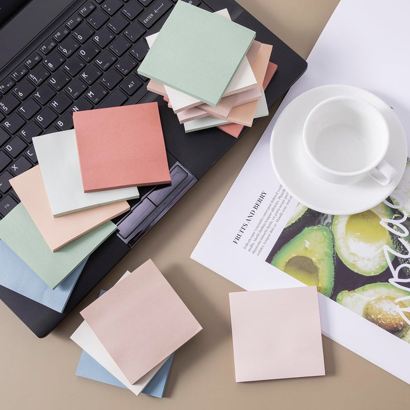 Kozerite (16 Pack) Sticky Notes 3x3, Vintage Colors, Sticky Pads, Recyclable, Easy to Stick for Home, Office, Notebook - Image 5