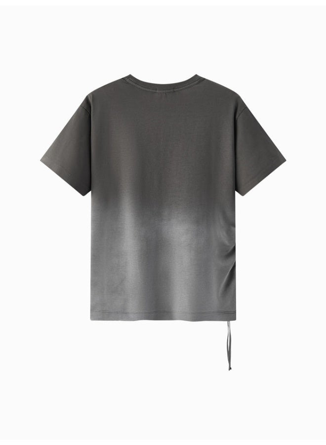 سيمير تيشيرت كاجوال بتدرج لوني ورباط جانبي للنساء - Image 2