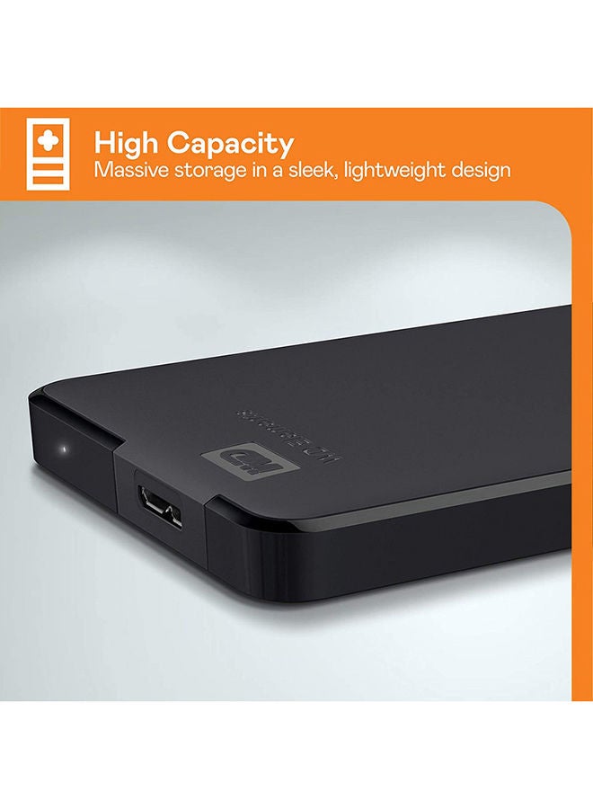 WD 1TB Elements Portable External Hard Drive USB 3.0 -USB Type A Read Speed 520 MBps Write Speed 480 MBps Black, WDBUZG0010BBK 1 TB - Image 5