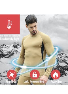 General Men's Thermal Underwear Sets Top & Long Johns Fleece Sweat Quick Drying Thermo Base Layer  - Image 2