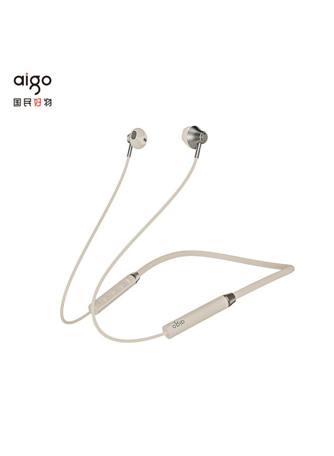 aigo سماعات بلوتوث رياضية على شكل طوق صوت عالي الجودة عمر بطارية طويل سماعات أذن ترتدي حول العنق - Image 2