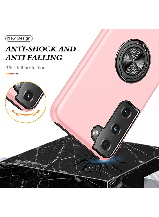 erorex Case For Samsung Galaxy S22 5G PC + TPU Magnetic Phone Case with Invisible Ring Holder - Image 4