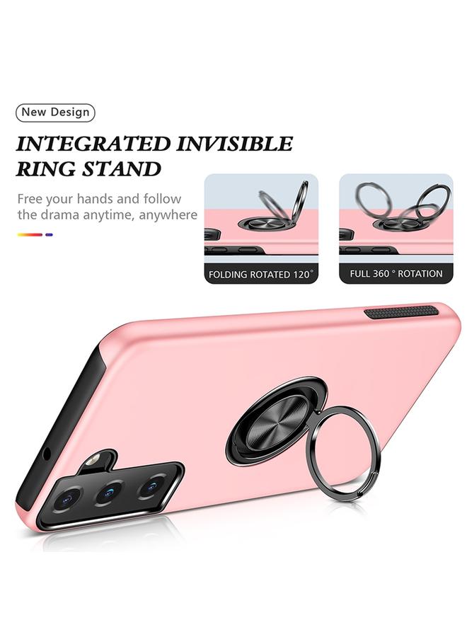 erorex Case For Samsung Galaxy S22 5G PC + TPU Magnetic Phone Case with Invisible Ring Holder - Image 3