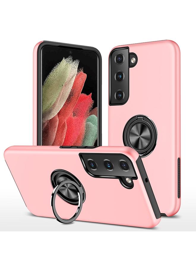 erorex Case For Samsung Galaxy S22 5G PC + TPU Magnetic Phone Case with Invisible Ring Holder - Image 1