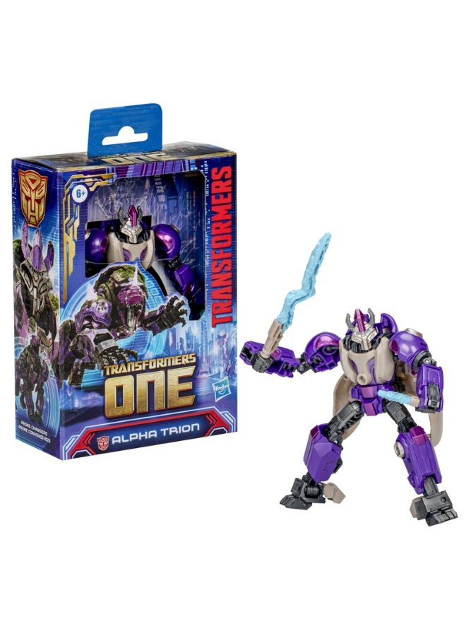 Transformers One Prime Changer Alpha Trion 5-Inch Robot Action Figure, Interactive Toys for Boys and Girls Ages 6 and Up - Image 2