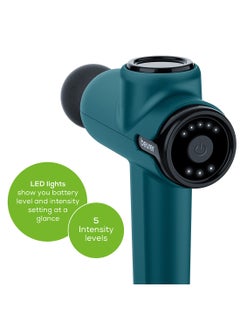 Beurer MG 99 Compact Massage Gun, Mini Deep Tissue Massager with 4 Attachments, Powerful Trigger Point Massage to Relieve Tension, Handheld Massager with 5 Intensity Levels, Rechargeable Battery  - Image 4