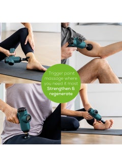 Beurer MG 99 Compact Massage Gun, Mini Deep Tissue Massager with 4 Attachments, Powerful Trigger Point Massage to Relieve Tension, Handheld Massager with 5 Intensity Levels, Rechargeable Battery  - Image 3