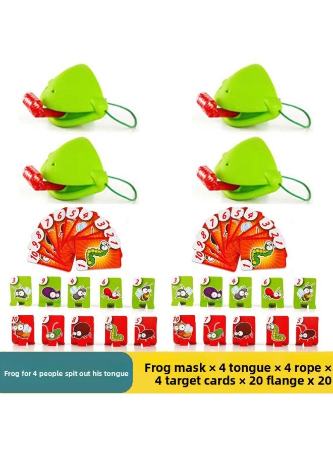 قناع فم الضفدع، لعبة لوحية، لعبة ورقية، لعبة تفاعلية عائلية للأطفال، لعبة طاولة