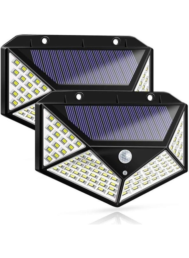 ELTRAZONE Arabic 2-Pack Solar LED Outdoor Lights with Reflectors – Waterproof for Front Door, Yard, Garage, and Deck  - Image 1