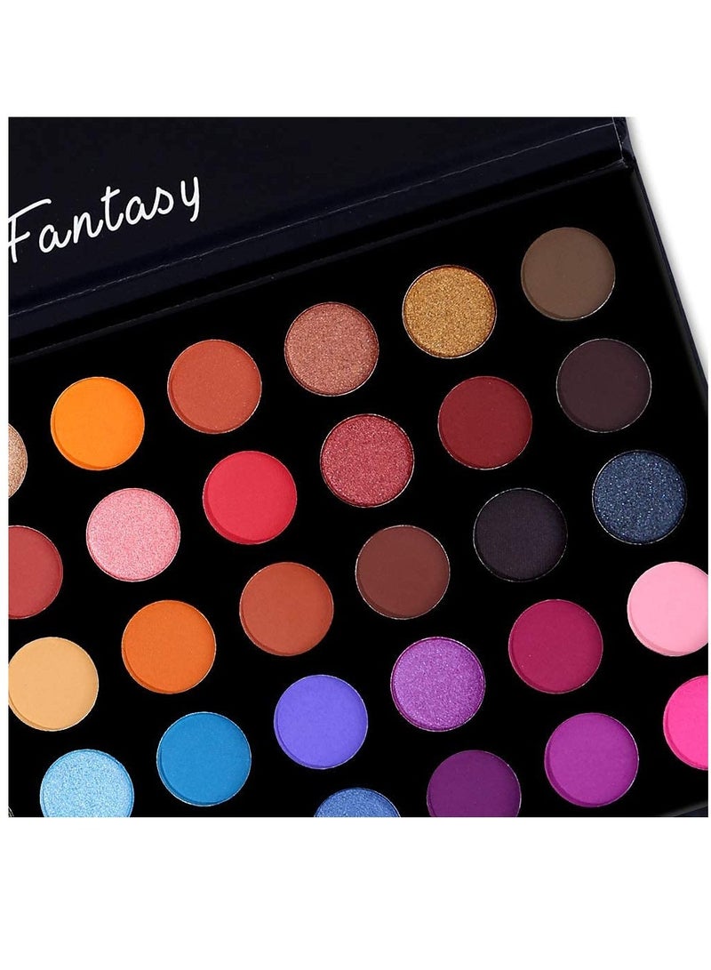 KASTWAVE Eyeshadow Pallet, Highly mented Eye Makeup Palette Matte Shimmer Metallic Eyeshadow Long Lasting Bright Colours Make Up Eye Shadows Cosmetics Gift Eye Makeup Kit for Girl - Image 3