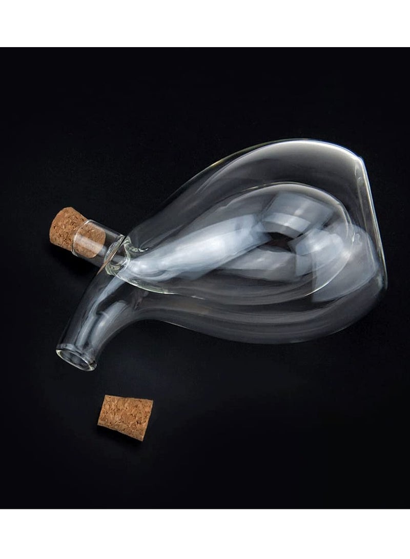 Barakah 2-in-1 Glass Olive Oil and Vinegar Dispenser Bottles Cruet, Dual Dispensing Container for Kitchen Cooking, Sleek and Functional Design - Image 4