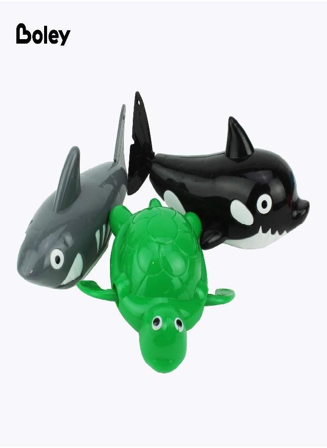 BOLEY - Boley Wind-Up Sea Animals - 10 Pk Floating Animal Bath Toys for Toddlers - Swimming Pool Toys for Kids Ages 3+ - Image 1