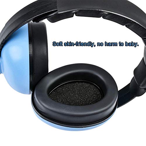 Solar-Power Baby Noise Cancelling Headphones, Ear Protection Earmuffs Noise Reduction for 0-3 Years Kids/Toddlers/Infant, for Babies Sleeping, Airplane, Concerts, Movie, Theater, Firework (Blue) - Image 4