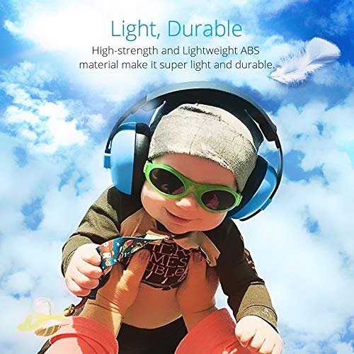Solar-Power Baby Noise Cancelling Headphones, Ear Protection Earmuffs Noise Reduction for 0-3 Years Kids/Toddlers/Infant, for Babies Sleeping, Airplane, Concerts, Movie, Theater, Firework (Blue) - Image 5