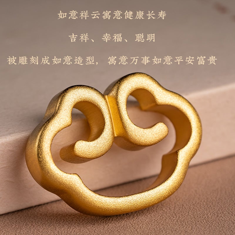Car Pendant Brass Ruyi Auspicious Cloud Lock Rearview Mirror Pendant Men'S And Women'S Car Pendant Car Decoration Pendant - Image 4