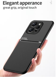 Color Fans Mobile Phone Case for Xiaomi Redmi 12 4G Magnetic Cover Moire Black  - Image 5